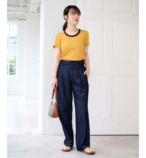 U by SPICK&SPAN「セルローススラックスデニム」|デニム|