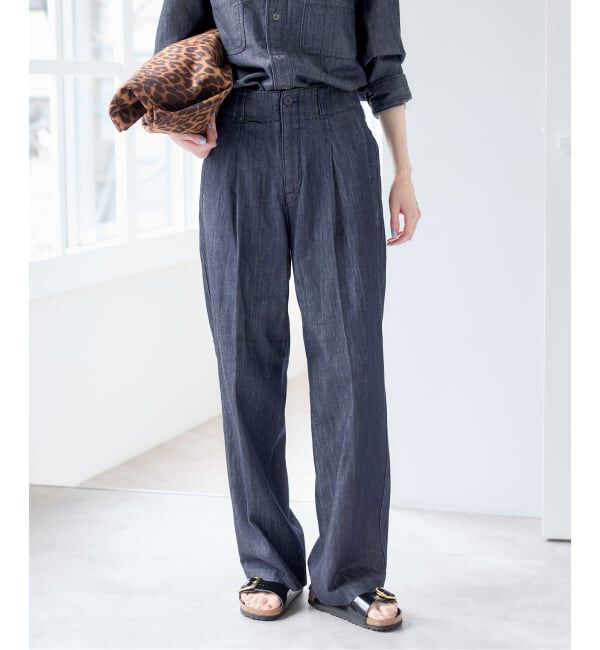 U by SPICK&SPAN「セルローススラックスデニム」|デニム|