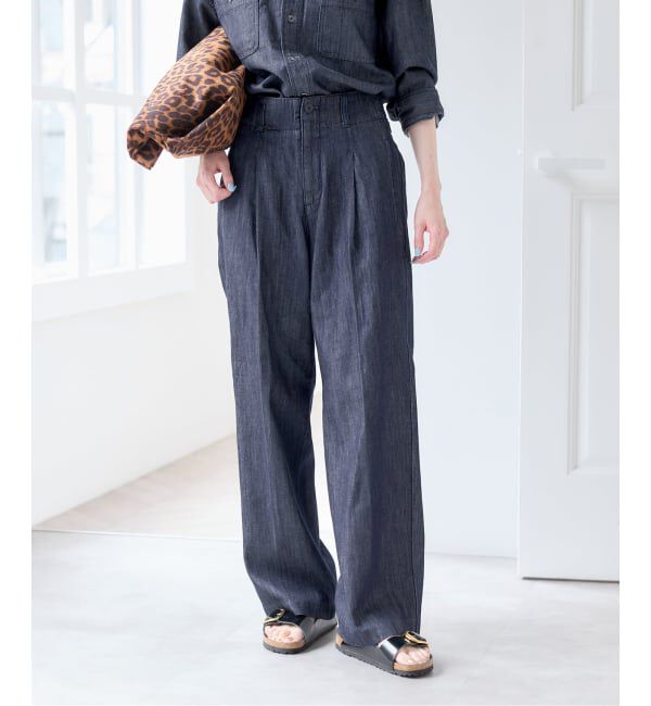 U by SPICK&SPAN「セルローススラックスデニム」|デニム|