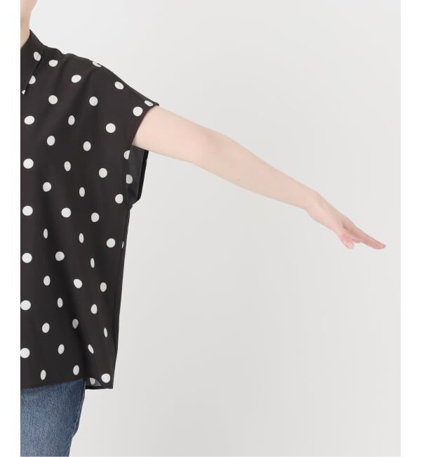 Spick and Span「《WEB限定 / 追加》ドットフレンチスリーブシャツ」|シャツ・ブラウス|