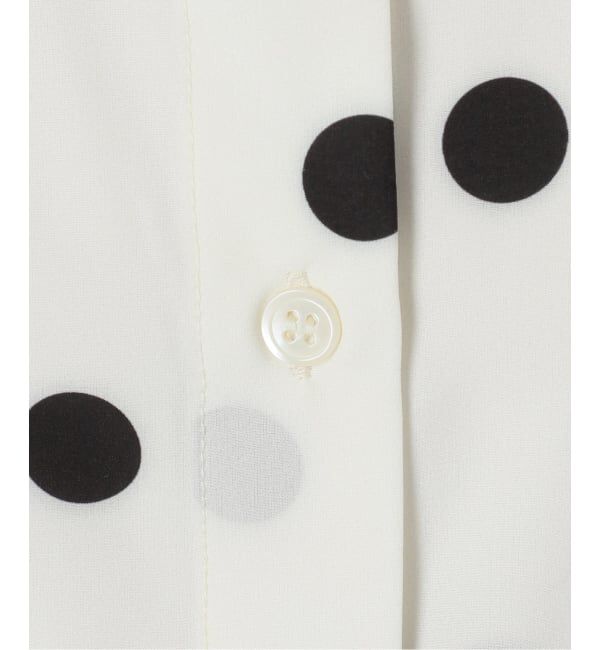 Spick and Span「《WEB限定 / 追加》ドットフレンチスリーブシャツ」|シャツ・ブラウス|