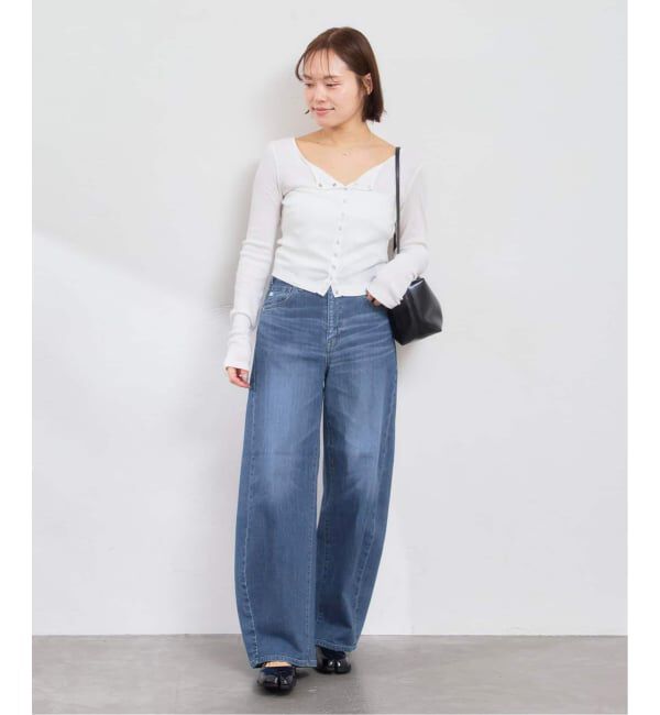 U by SPICK&SPAN「《 追加 / 新色 》SOMETHING / サムシング HANA CURVE TAPERED」|デニム|