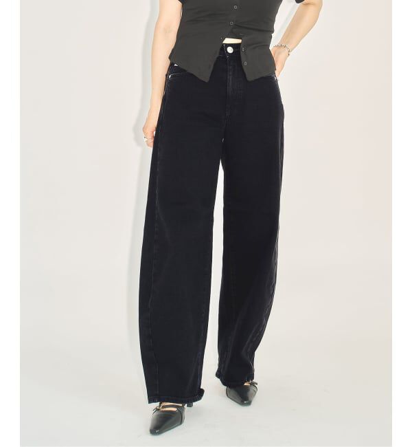 U by SPICK&SPAN「《 追加 / 新色 》SOMETHING / サムシング HANA CURVE TAPERED」|デニム|