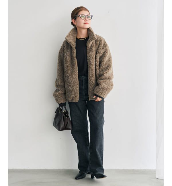 Spick and Span「《予約》スタンドZIPボアブルゾン」|その他|