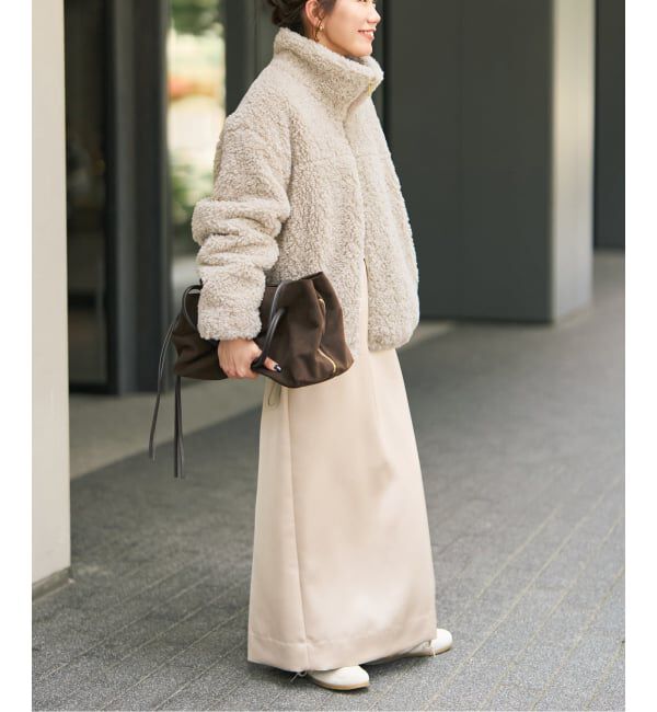 Spick and Span「《予約》スタンドZIPボアブルゾン」|その他|