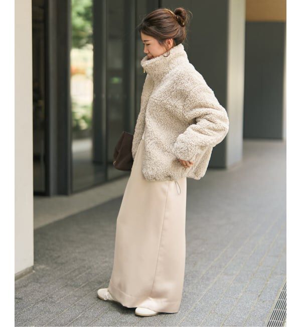 Spick and Span「《予約》スタンドZIPボアブルゾン」|その他|