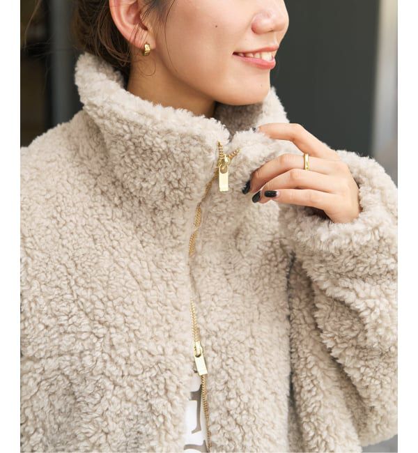 Spick and Span「《予約》スタンドZIPボアブルゾン」|その他|