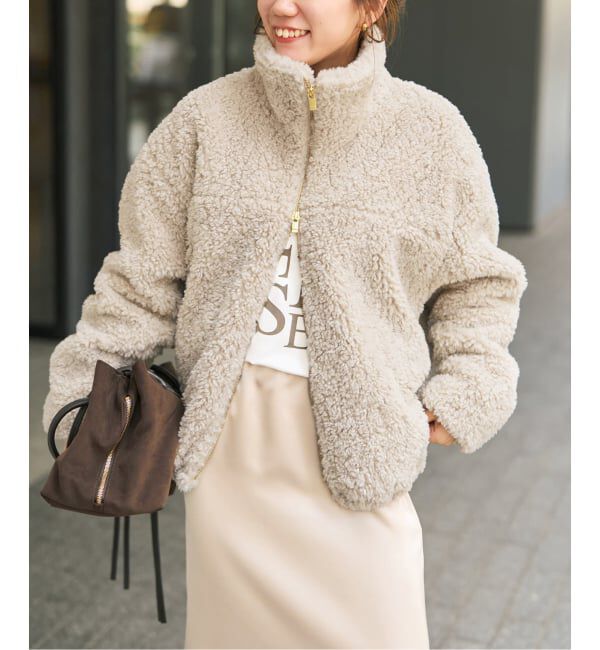 Spick and Span「《予約》スタンドZIPボアブルゾン」|その他|