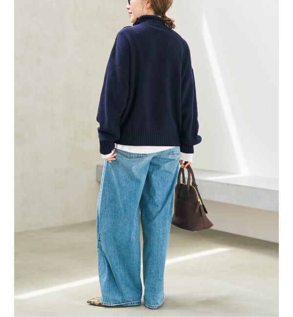 Spick and Span「《予約》ゴールドボタンハイネックニットプルオーバー」|ニット・セーター|