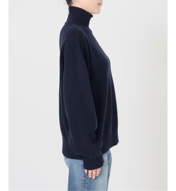 Spick and Span「《予約》ゴールドボタンハイネックニットプルオーバー」|ニット・セーター|