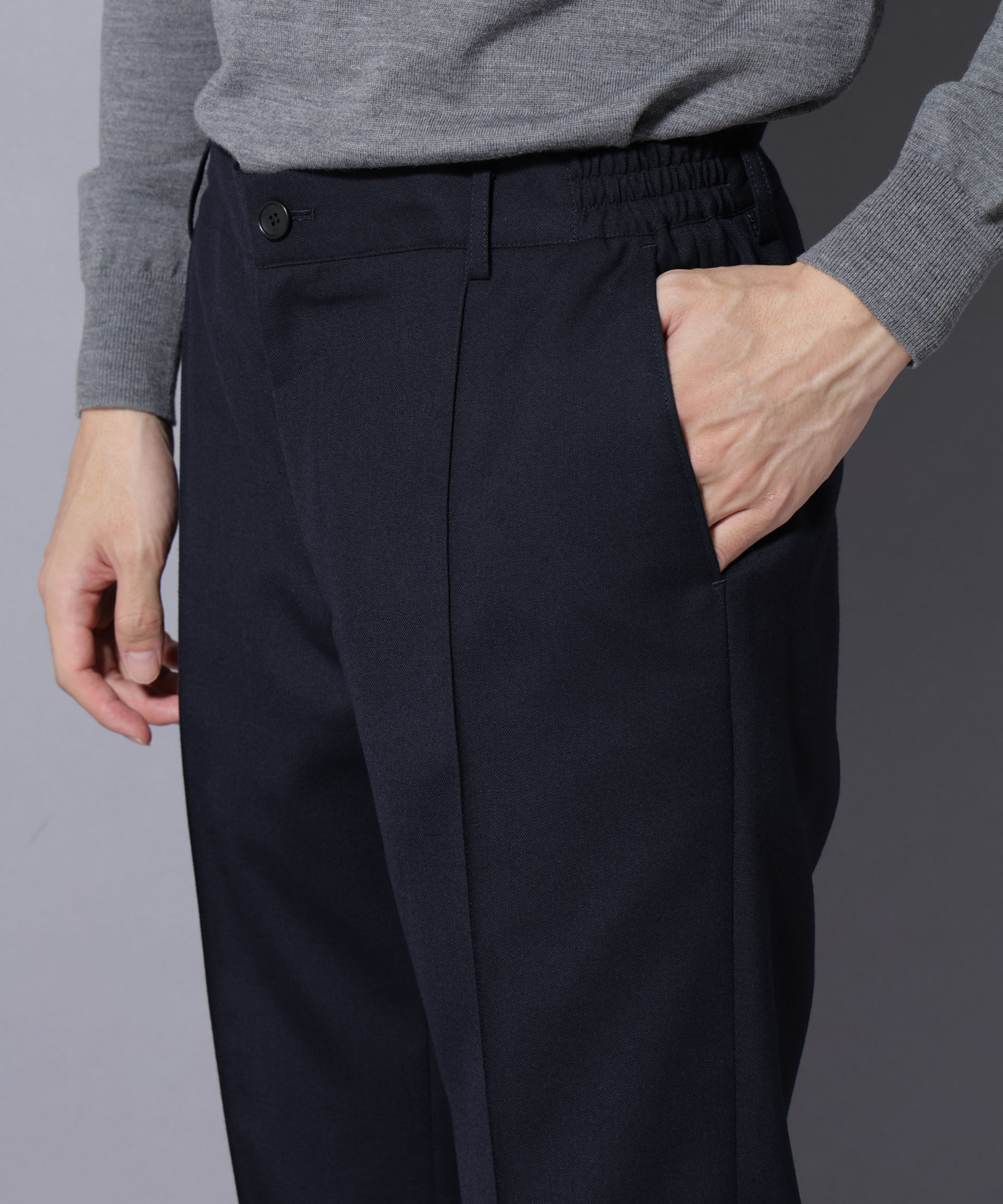 nano･universe「「N TROUSERS PREMIUM」RENU(R)ウール混洗えるサキソニーパンツ(セットアップ可)」|スーツ|