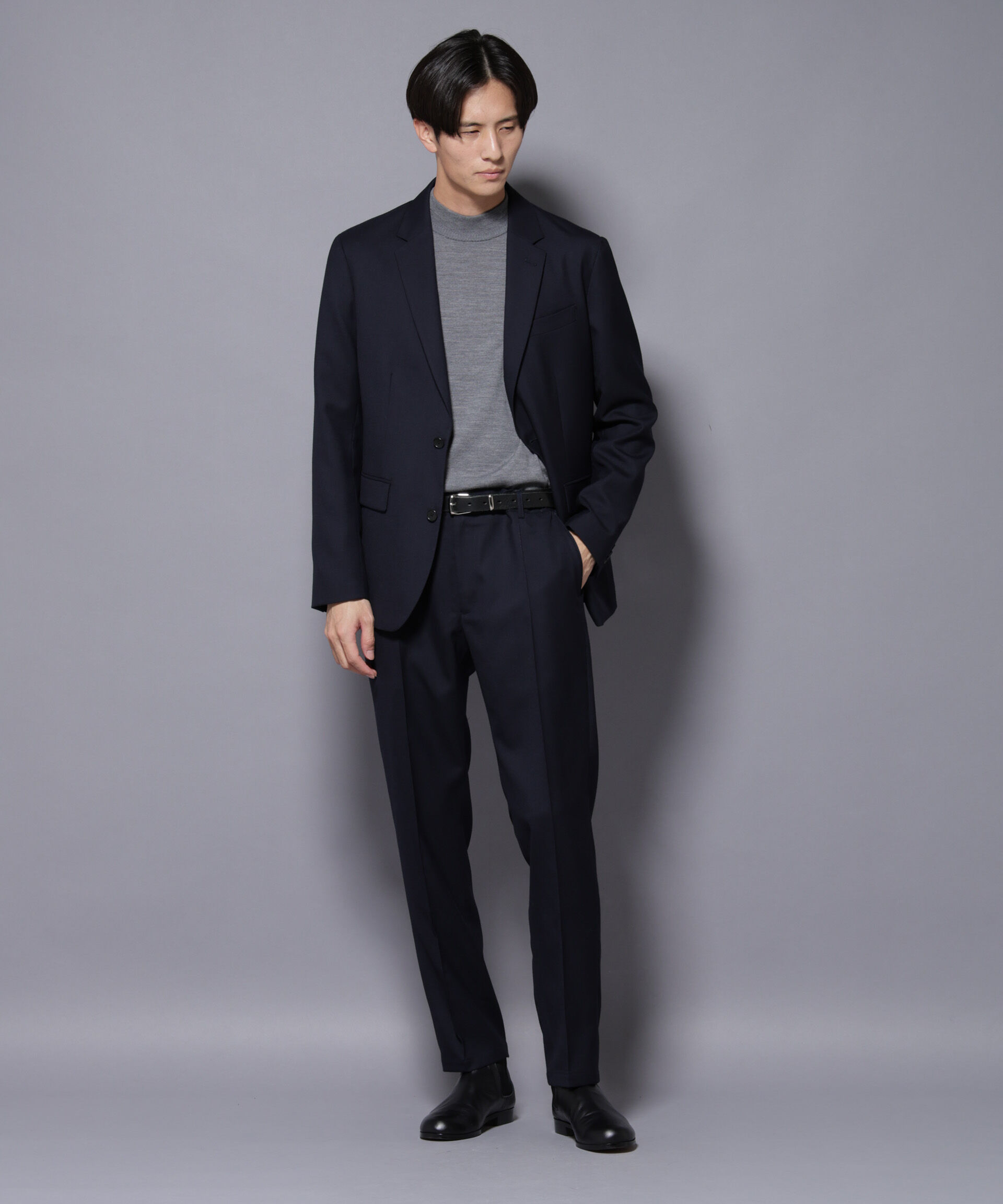 nano･universe「「N TROUSERS PREMIUM」RENU(R)ウール混洗えるサキソニーパンツ(セットアップ可)」|スーツ|