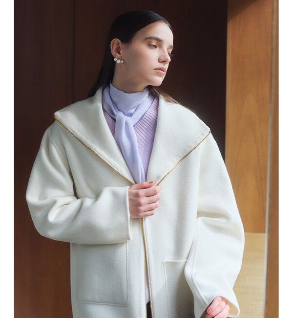 BEIGE,「ZION / ウールスタンドカラーショートコート」|その他|