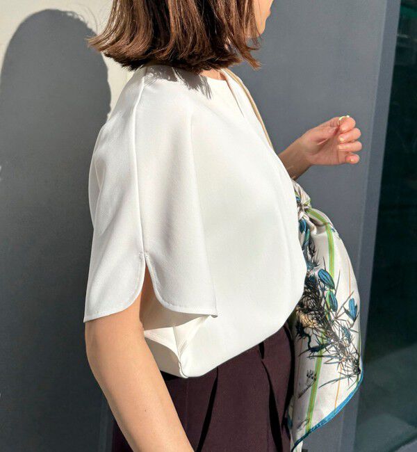 NOLLEY'S sophi「《セットアップ対応》NEW morisachiウォッシャブルツイルケープ風ブラウス」|シャツ・ブラウス|
