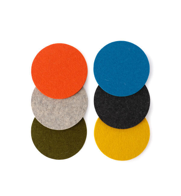 LABOUR AND WAIT「【LABOUR AND WAIT】FELT COASTER BLUE」|食器・キッチングッズ|