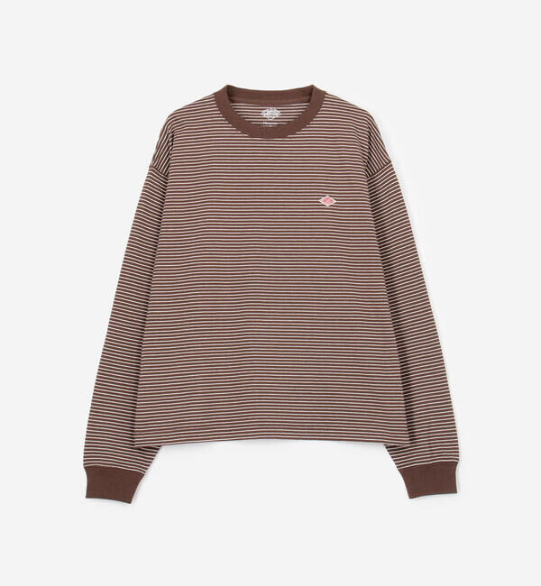 DANTON「DANTON | クルーネック 長袖ボーダーTシャツ WOMEN」|Tシャツ・カットソー|