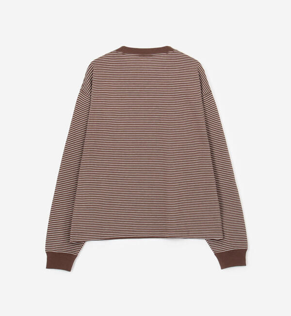 DANTON「DANTON | クルーネック 長袖ボーダーTシャツ WOMEN」|Tシャツ・カットソー|
