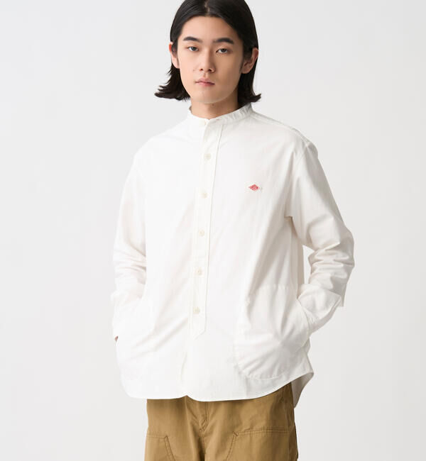 DANTON「DANTON | オックスフォード バンドカラーシャツ SOLID MEN」|シャツ・ブラウス|
