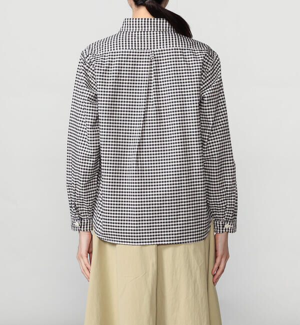 DANTON「DANTON | オックスフォード 丸襟プルオーバーシャツ CHECK WOMEN」|シャツ・ブラウス|