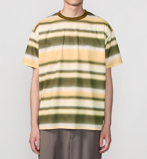 GYMPHLEX「Gymphlex | クルーネック 半袖 ボーダーTシャツ MEN」|Tシャツ・カットソー|