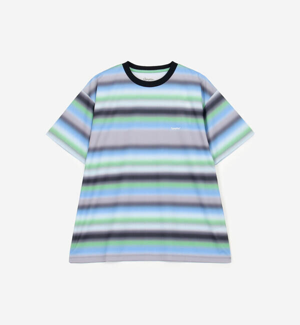 GYMPHLEX「Gymphlex | クルーネック 半袖 ボーダーTシャツ MEN」|Tシャツ・カットソー|BLUE系1