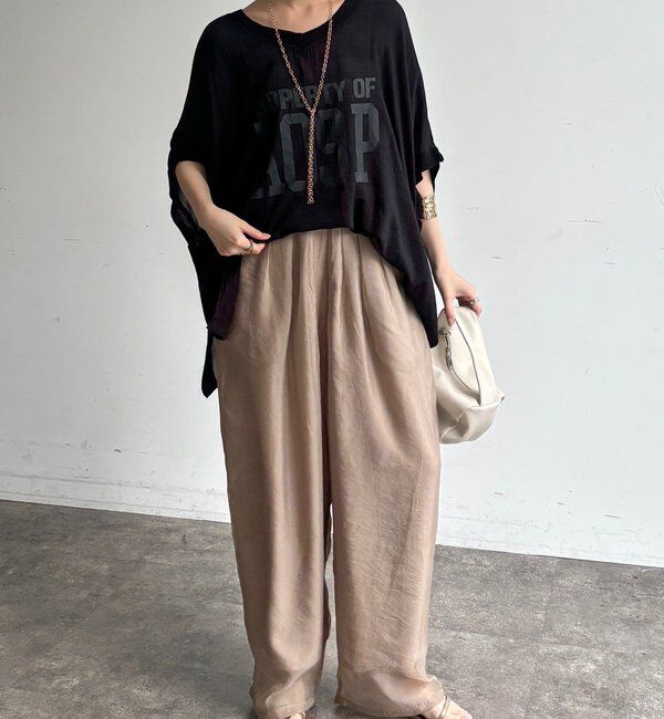  「シアーポンチョロゴTEE」|シャツ・ブラウス|
