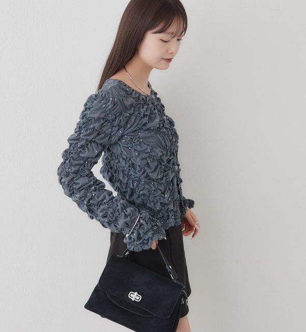  「長袖ふわふわシャーリングカーディガン」|Tシャツ・カットソー|