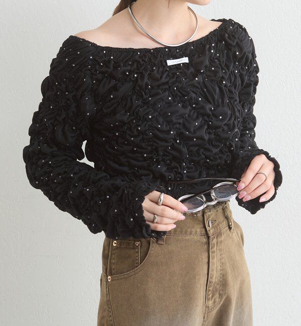  「長袖ふわふわシャーリングカーディガン」|Tシャツ・カットソー|