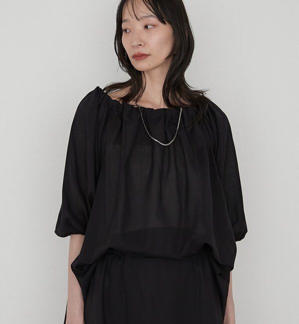  「《セットアップ可》【JAPAN MADE】カラミメッシュオフショルプルオーバー」|シャツ・ブラウス|