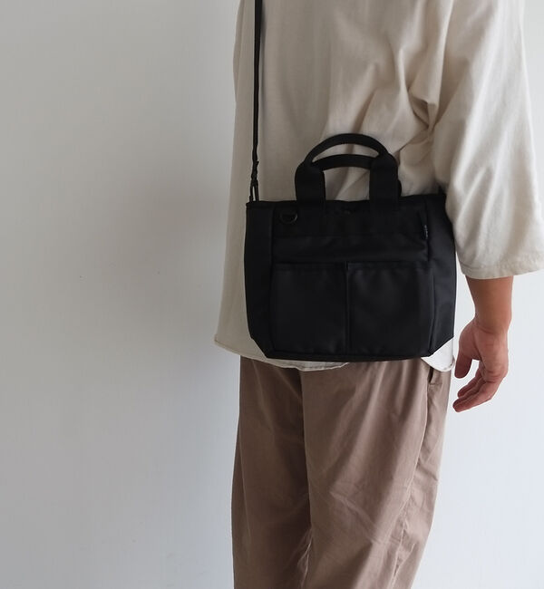 ABAHOUSE「【NoiR / ノアール】撥水加工 ハンドトート ミニショルダー 2WAY ミニ」|ショルダー・メッセンジャー|ブラック系その他2