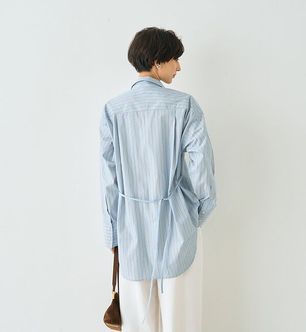 Rouge vif「ストライプメンズライクコットンシャツ」|シャツ・ブラウス|