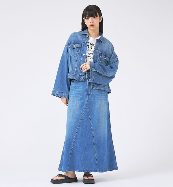 Rouge vif「【Healthy denim/ヘルシーデニム】デニムジャケット/Latte/ラテ」|ブルゾン・スタジャン|