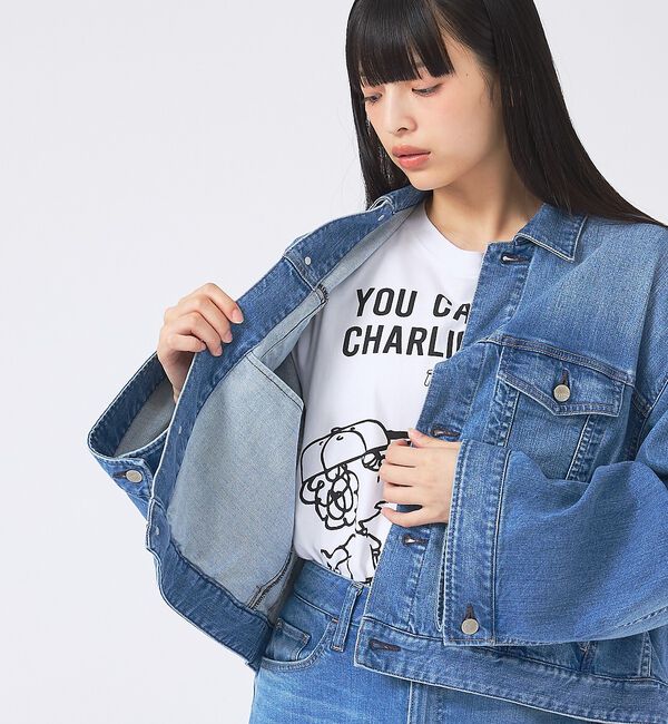 Rouge vif「【Healthy denim/ヘルシーデニム】デニムジャケット/Latte/ラテ」|ブルゾン・スタジャン|