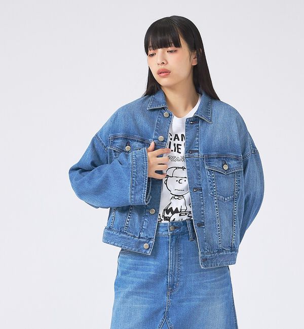 Rouge vif「【Healthy denim/ヘルシーデニム】デニムジャケット/Latte/ラテ」|ブルゾン・スタジャン|