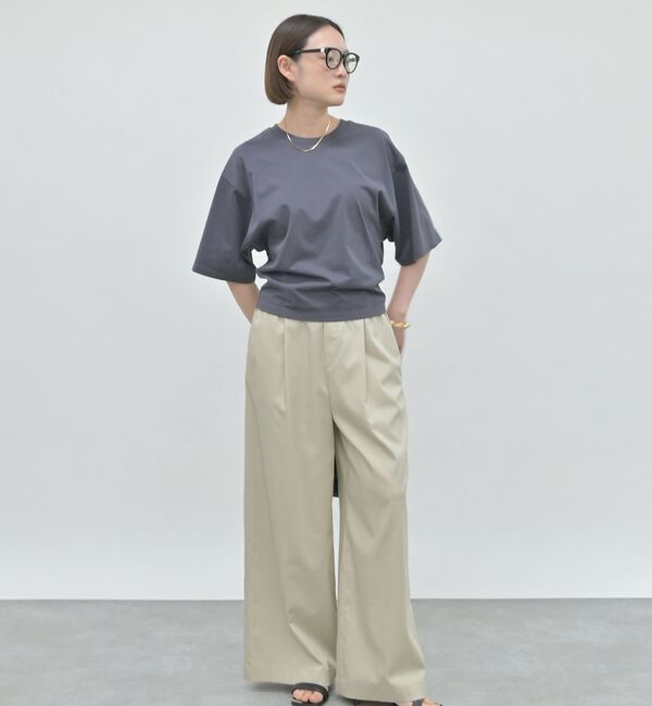 qualite「【接触冷感】プレミアム天竺ドルマンTシャツ」|Tシャツ・カットソー|