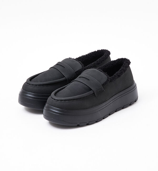 AU BANNISTER「【販売店舗限定】厚底ファーシューズ」|ローファー|ブラック