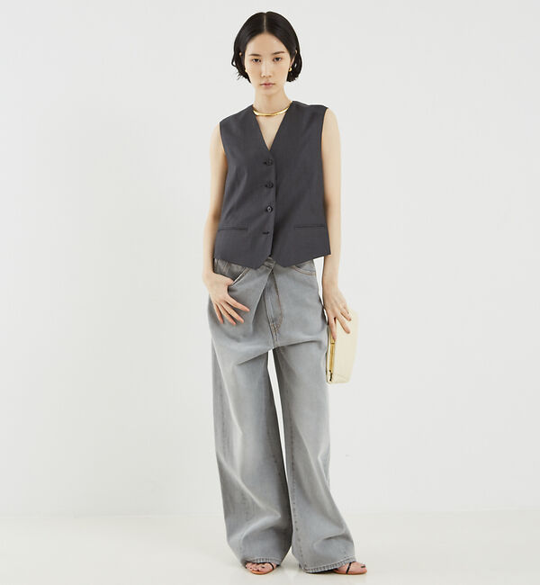 The Store by C' 「【DARKPARK】INES FOLD OVER DENIM ASIAN FIT」|デニム|