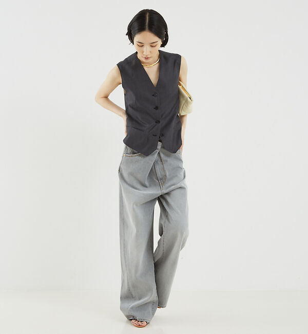 The Store by C' 「【DARKPARK】INES FOLD OVER DENIM ASIAN FIT」|デニム|