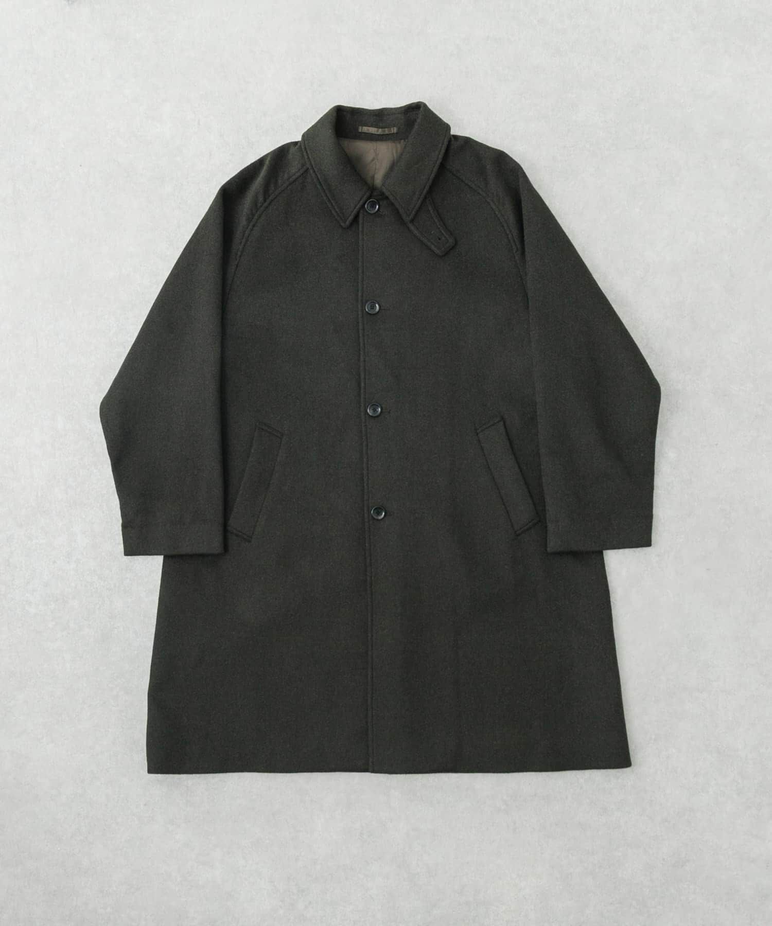URBAN RESEARCH「WOOL BAL COLLAR COAT」|ステンカラーコート|カーキ