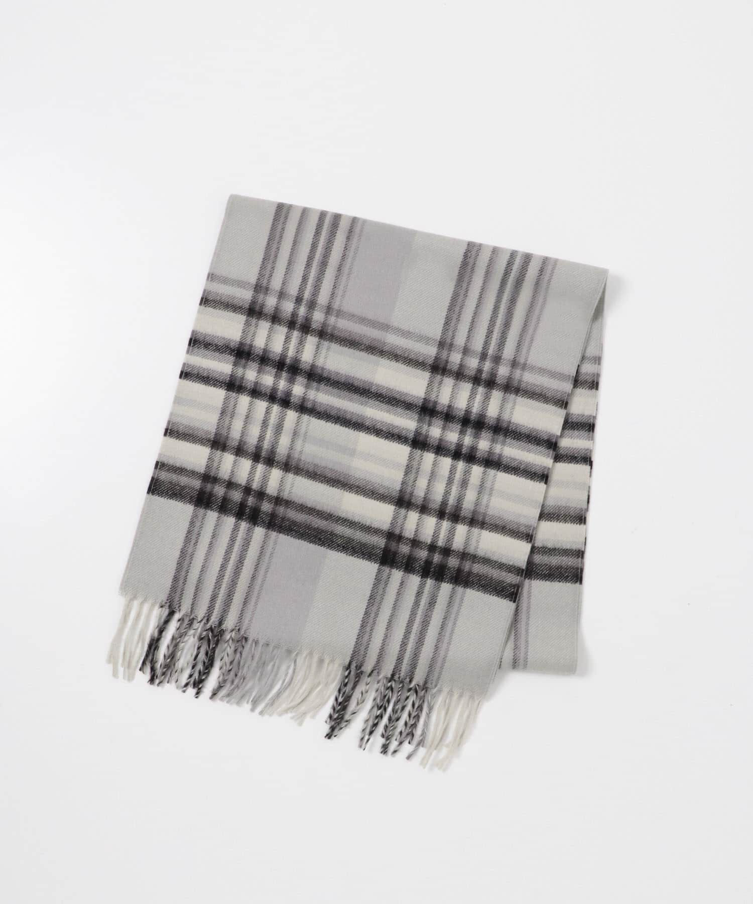 URBAN RESEARCH「THE INOUE BROTHERS　Brushed Scarf Check」|マフラー|グレー系その他
