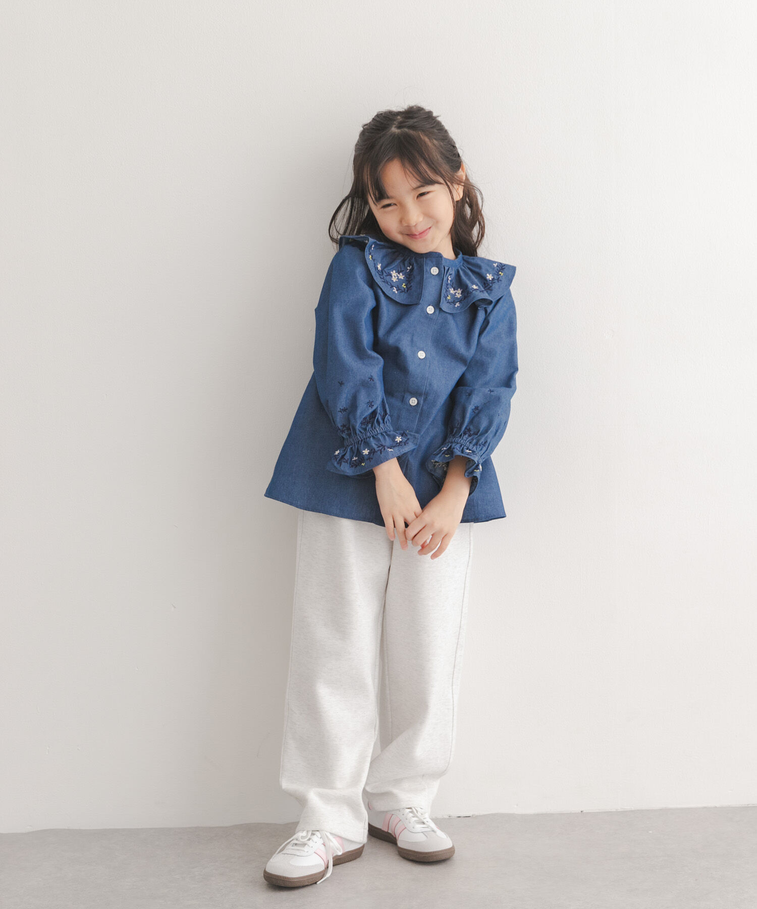 URBAN RESEARCH DOORS「『150サイズあり』フリルカラー刺繍ブラウス(KIDS)」|その他|