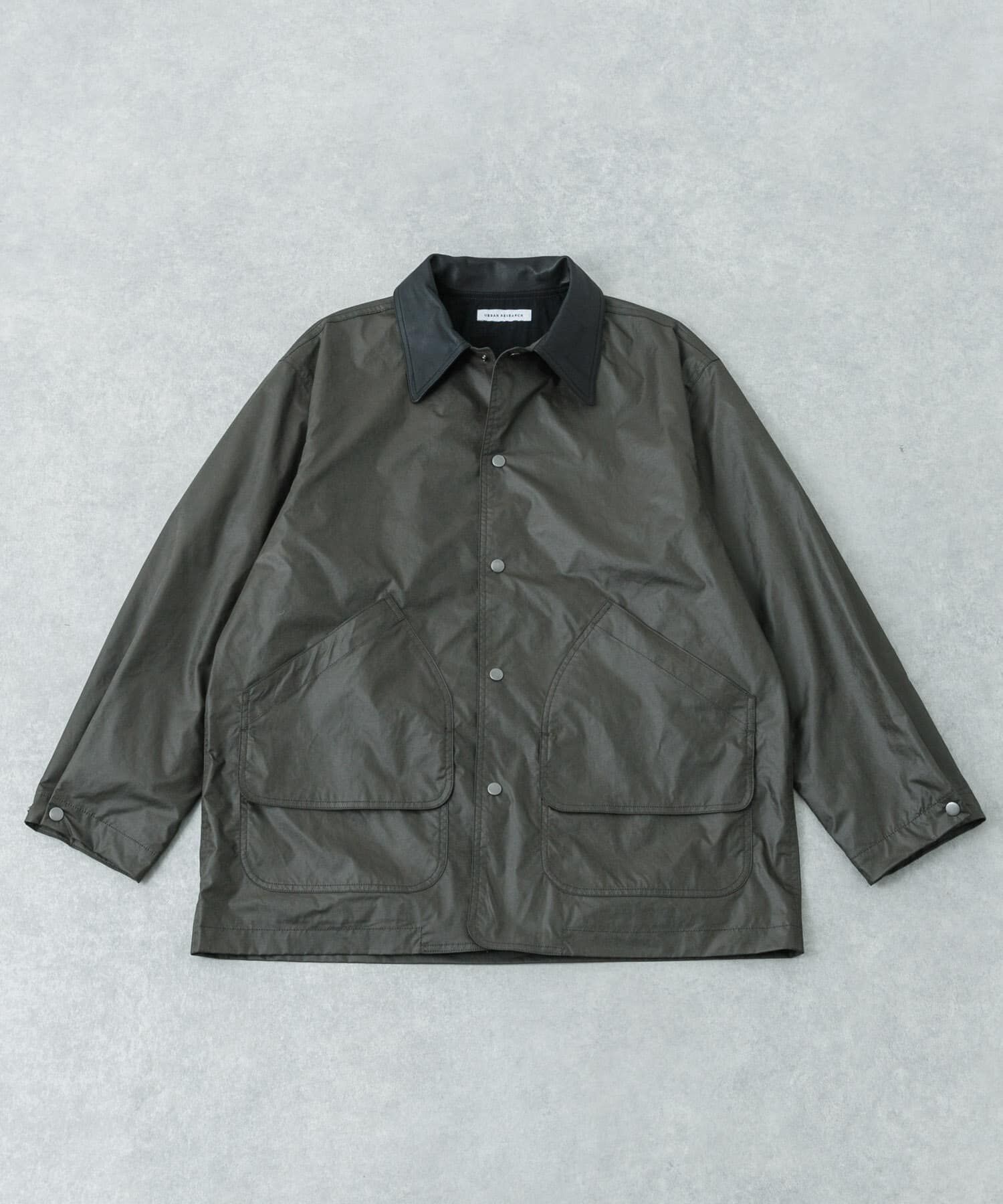 URBAN RESEARCH「NYLON HUNTING JACKET」|ノーカラーコート|