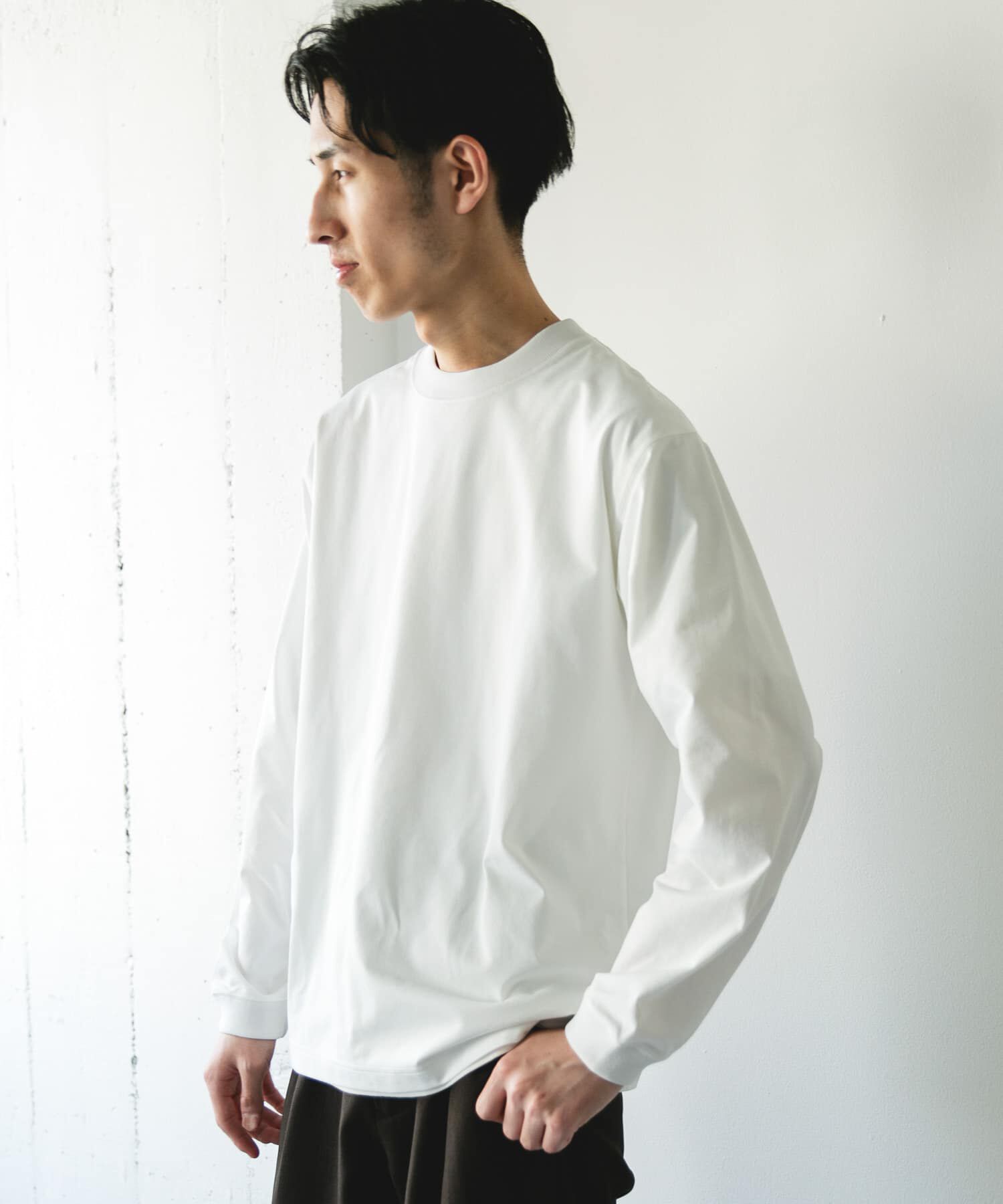 URBAN RESEARCH DOORS「『吸水速乾/接触冷感/ｲｰｼﾞｰｹｱ』ｸｲｯｸﾄﾞﾗｲ ﾛﾝｸﾞｽﾘｰ 」|Tシャツ・カットソー|