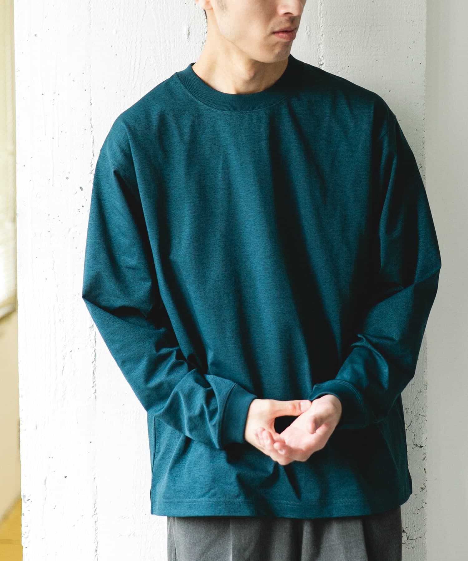 URBAN RESEARCH DOORS「『吸水速乾/接触冷感/ｲｰｼﾞｰｹｱ』ｸｲｯｸﾄﾞﾗｲ ﾛﾝｸﾞｽﾘｰ 」|Tシャツ・カットソー|