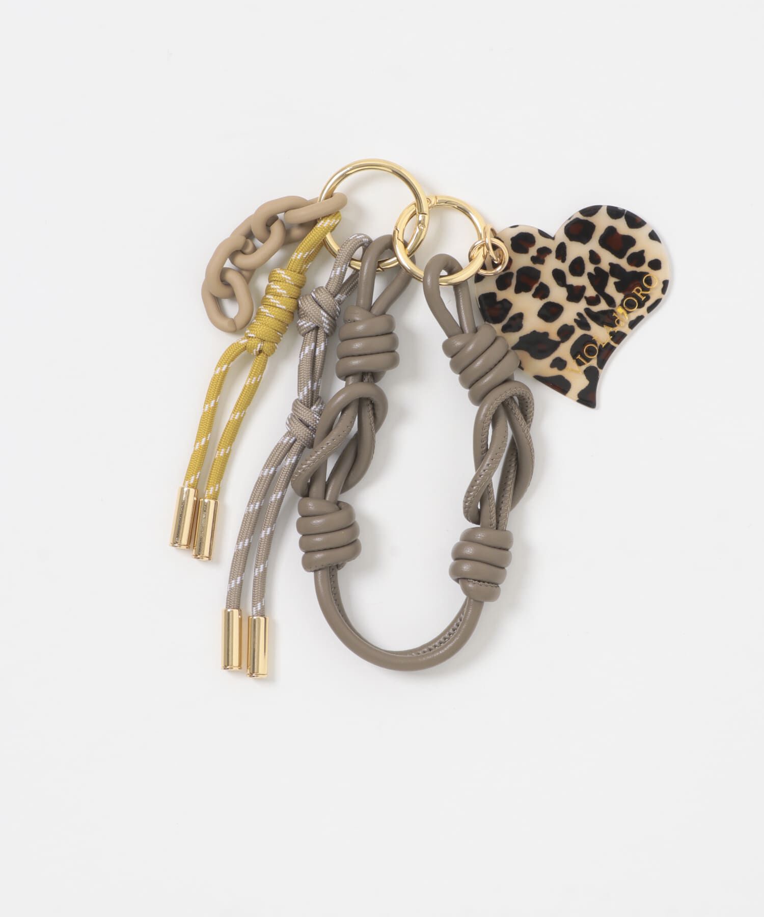URBAN RESEARCH ROSSO「VIOLAd&rsquo;ORO　アクリルコードバッグチャーム」|チャーム・キーホルダー|ベージュ系その他