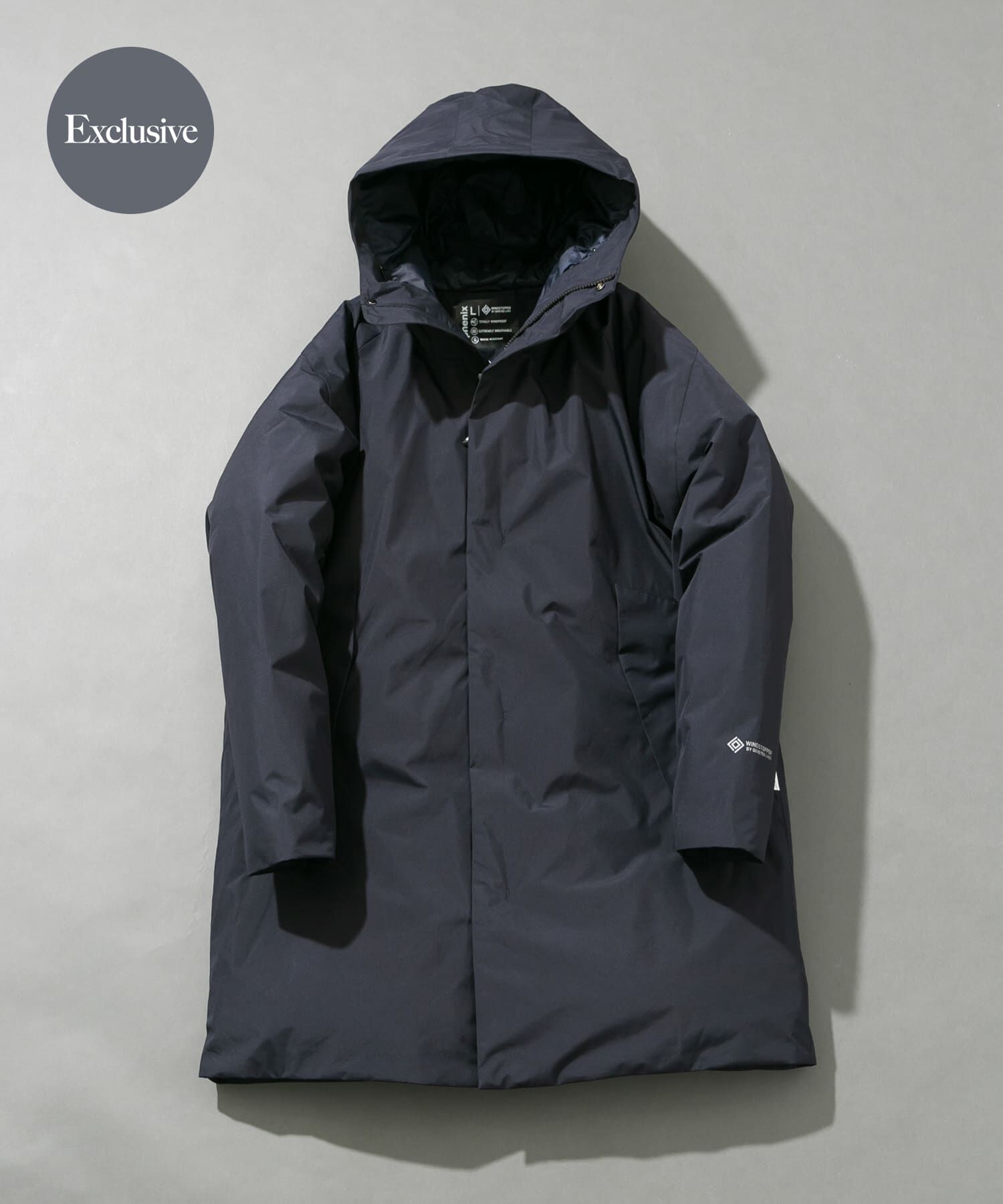 URBAN RESEARCH ROSSO「『別注』+phenix　WINDSTOPPER by GORE-TEX LABS ダウンコート」|ダウン|ネイビー