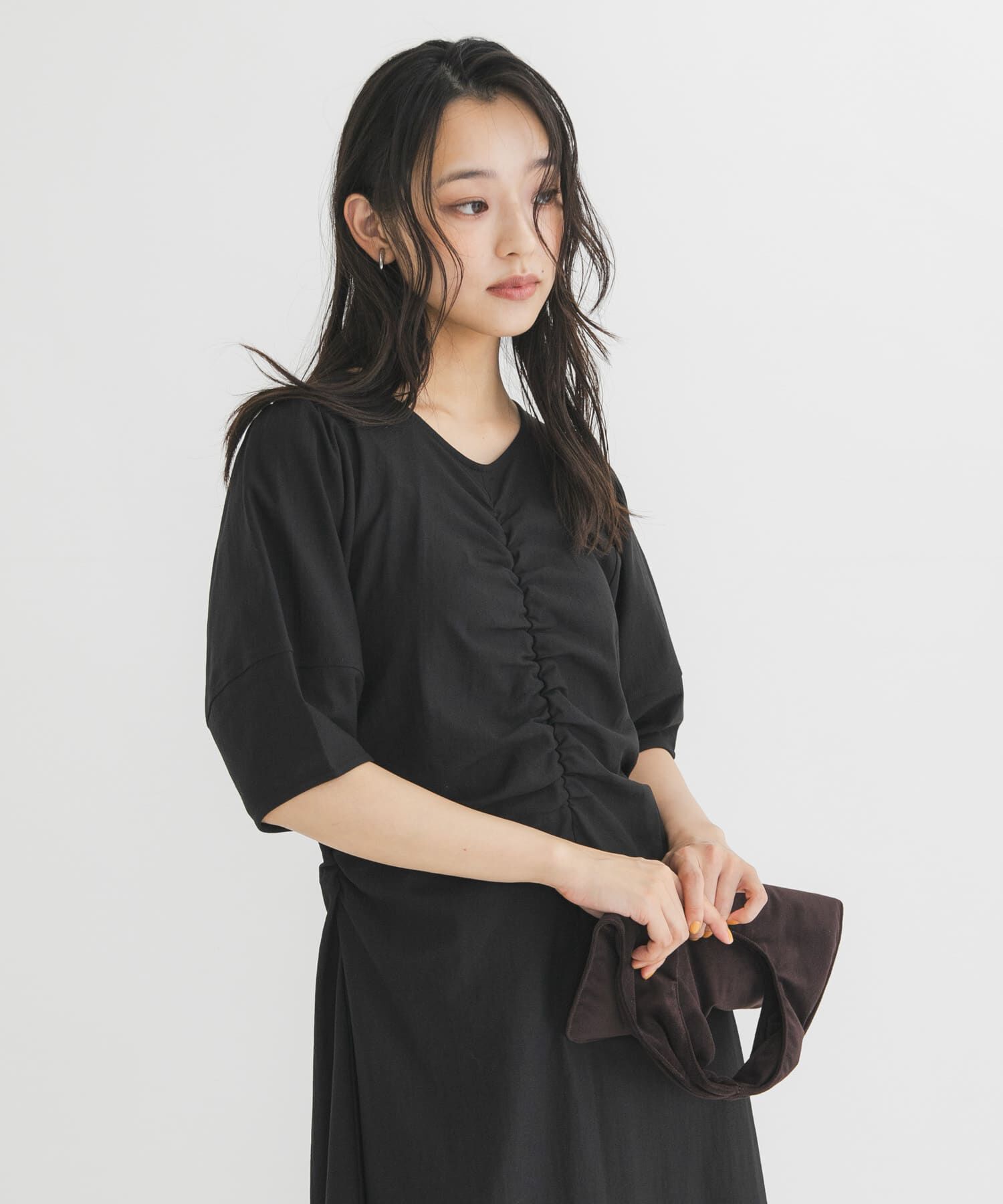  「シャーリングカットワンピース」|ワンピース|