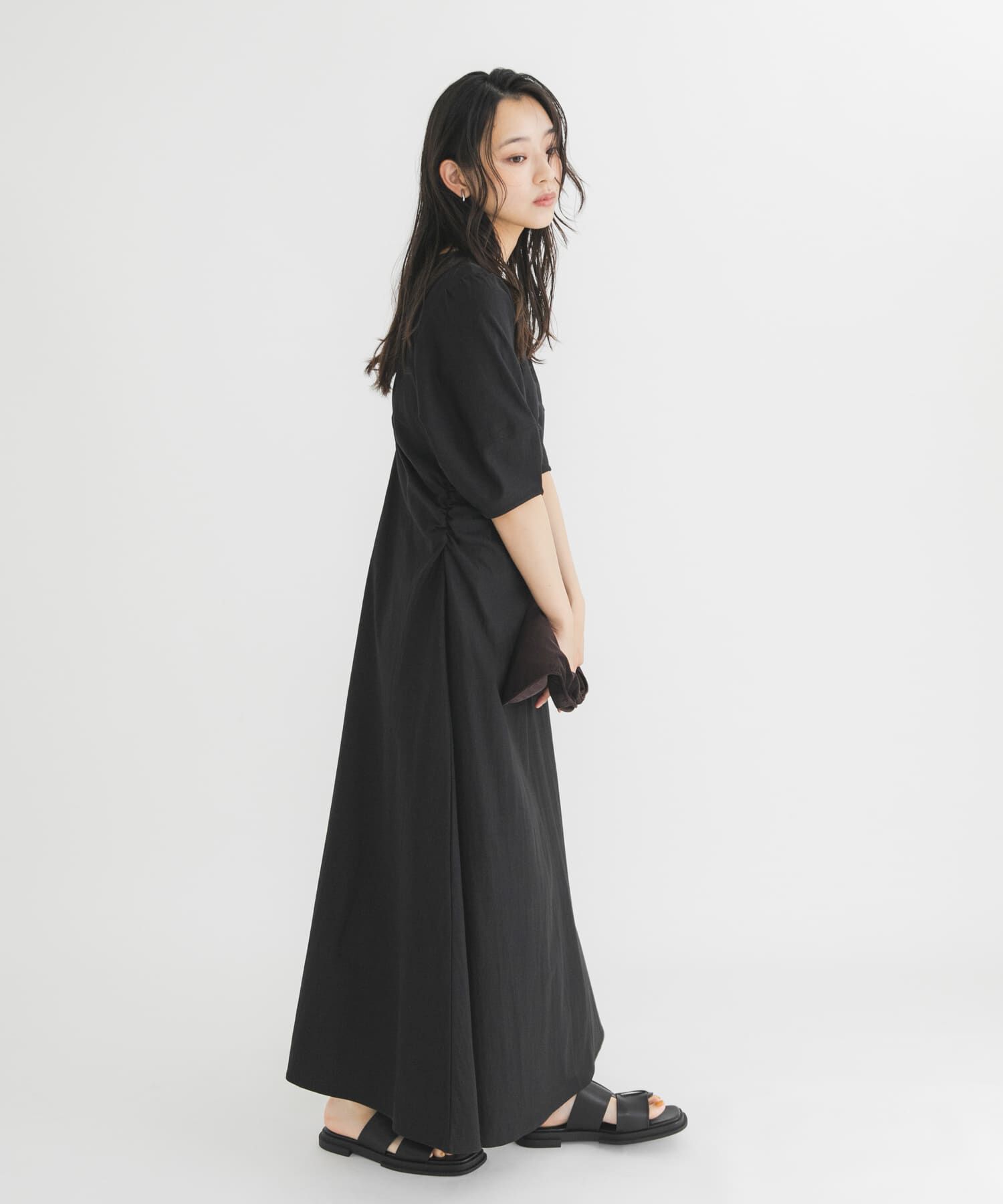  「シャーリングカットワンピース」|ワンピース|
