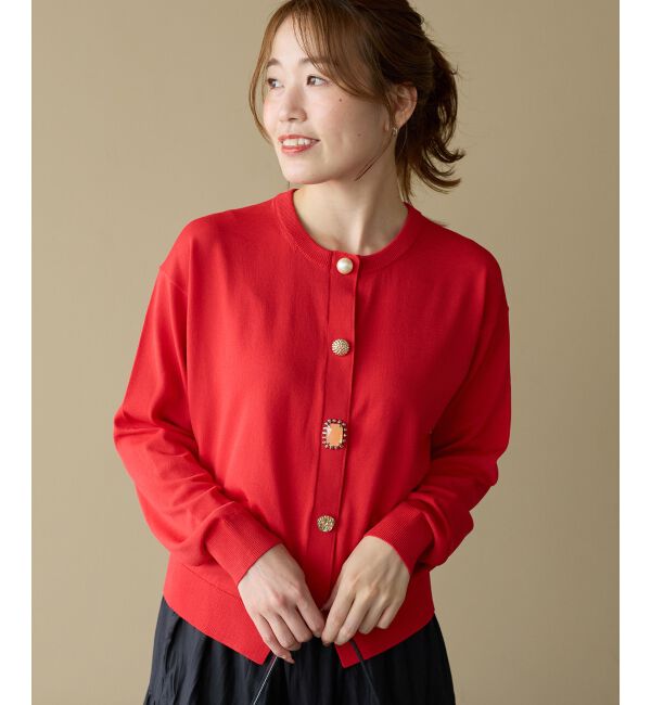  「TORRAZZO DONNA 別注ビジューカーデ」|カーディガン|