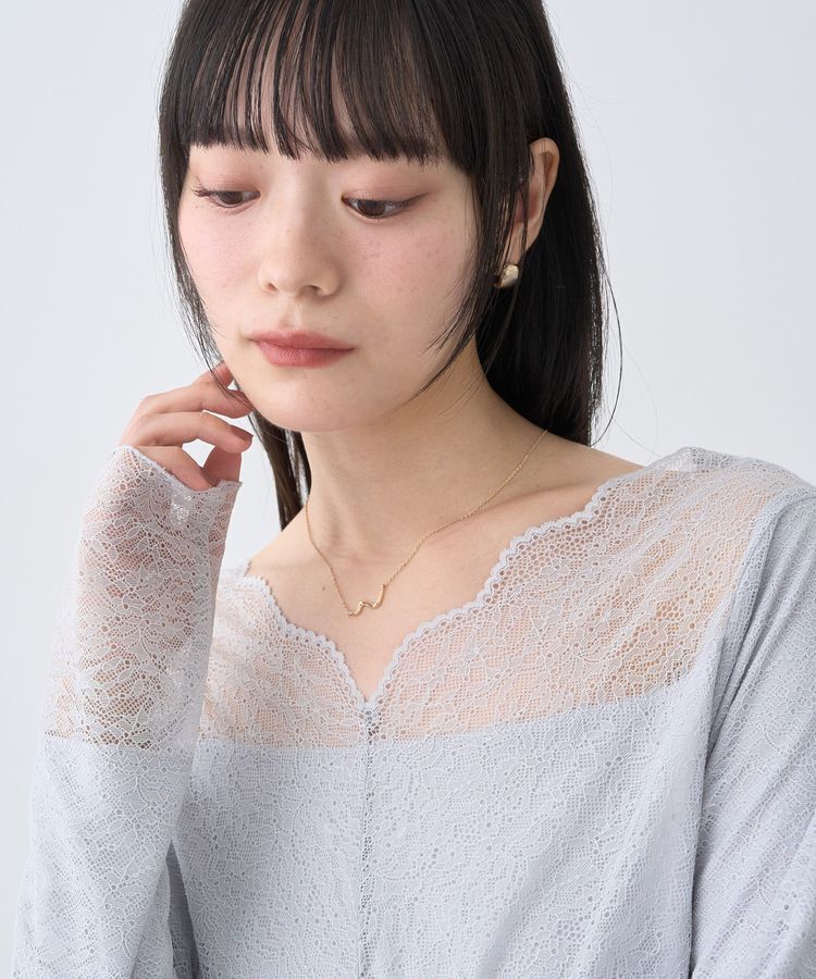 earth music&ecology「あったかフェミニンインナー(2wayネック)」|Tシャツ・カットソー|